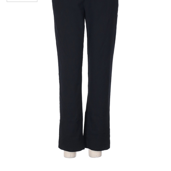 Banana Republic Hampton business casual Dress Pants black staple low rise wool 4 - Picture 6 of 7